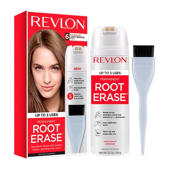 Revlon—Root Erase Hair Color (#4 Dark Brown) - Picture 3 of 4